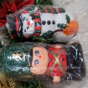 Interpur Candles Vintage Korea Toy Soldier Snowman Santa Unopened original wrap